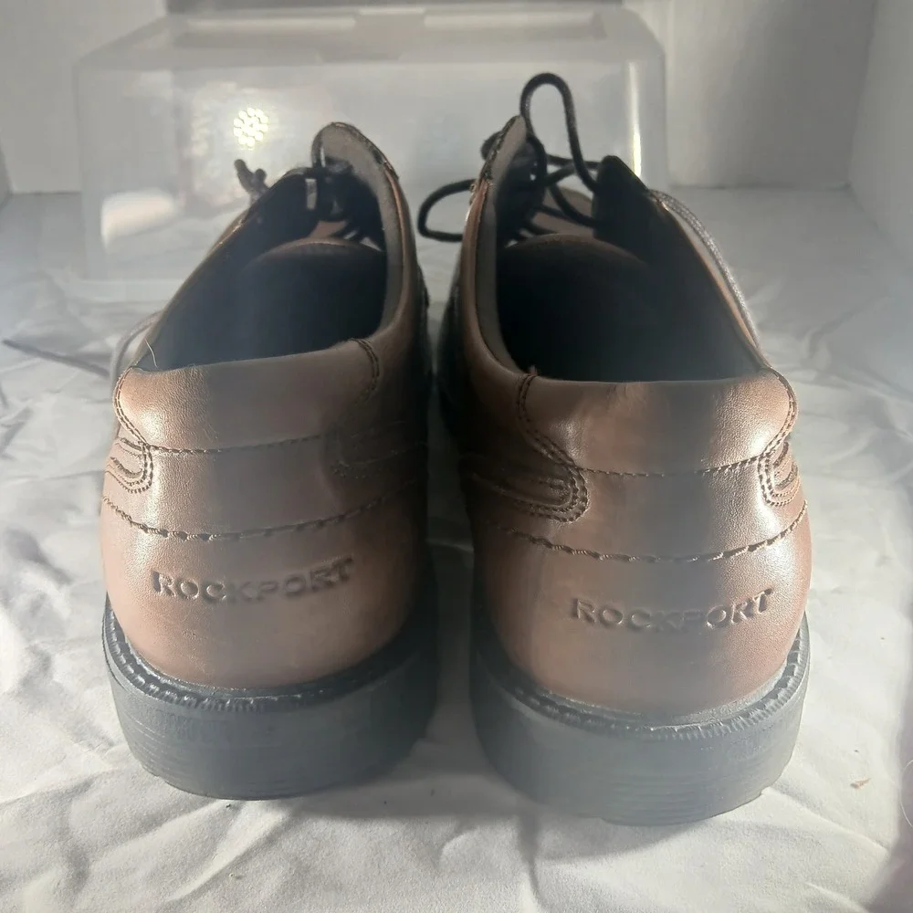 Rockport Mens Leather Lace Up‎ Dress Shoes Comfort Classic Brown Size 13M